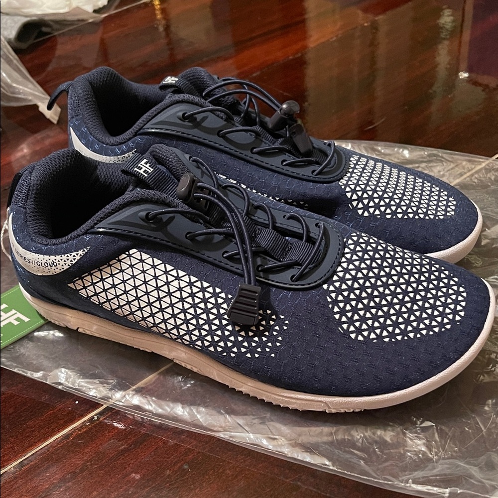 HIKE Women's Blue Barefoot Athletic Sneakers - Picture 3 of 5